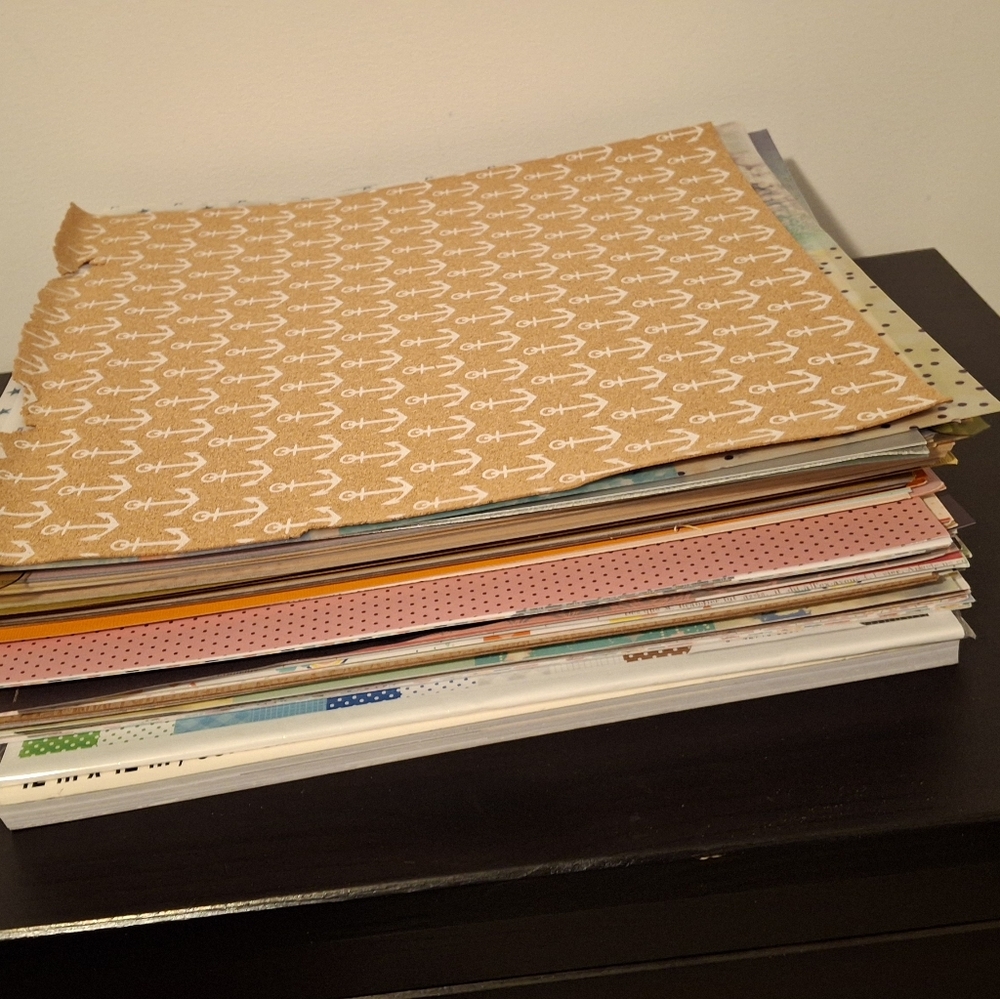 HUGE LOT OF 12X12 MIXED PAPERS